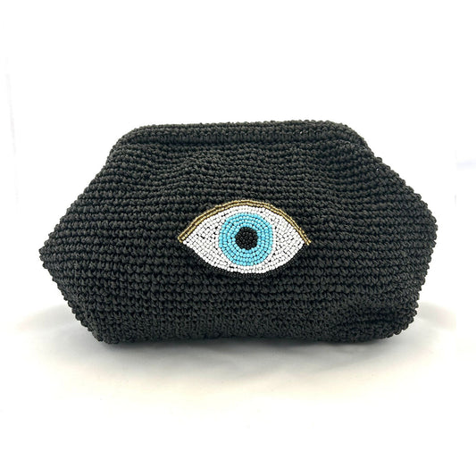Nazar Strickhandtasche (schwarz)